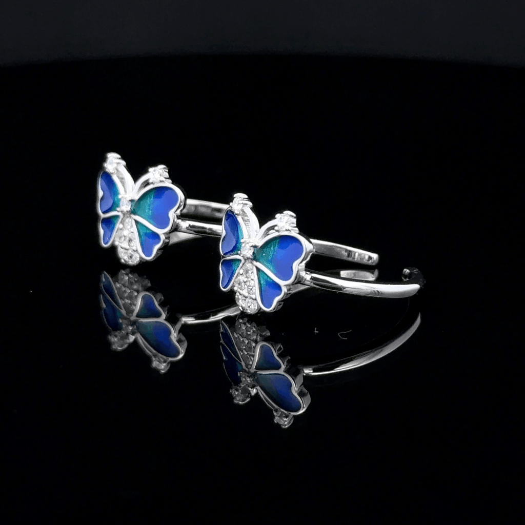 Butterfly toerings