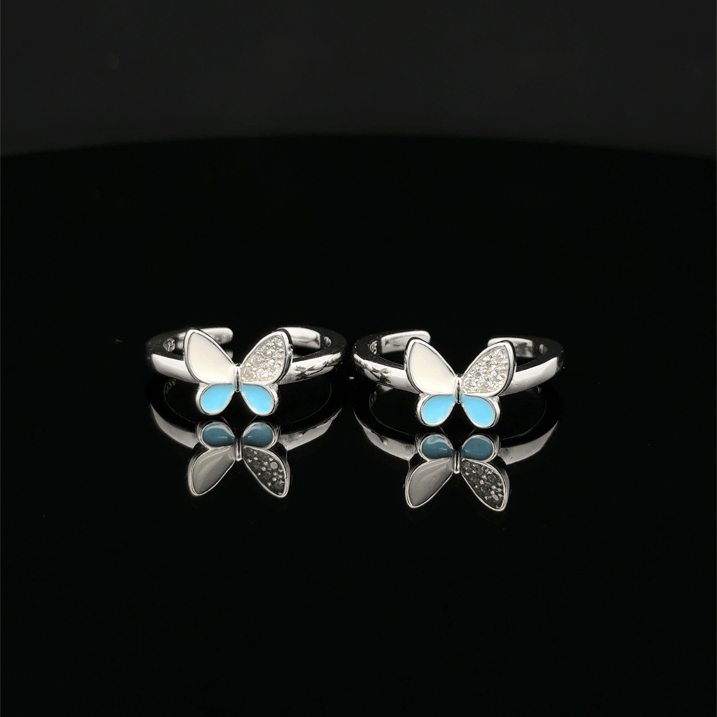 Butterfly toerings