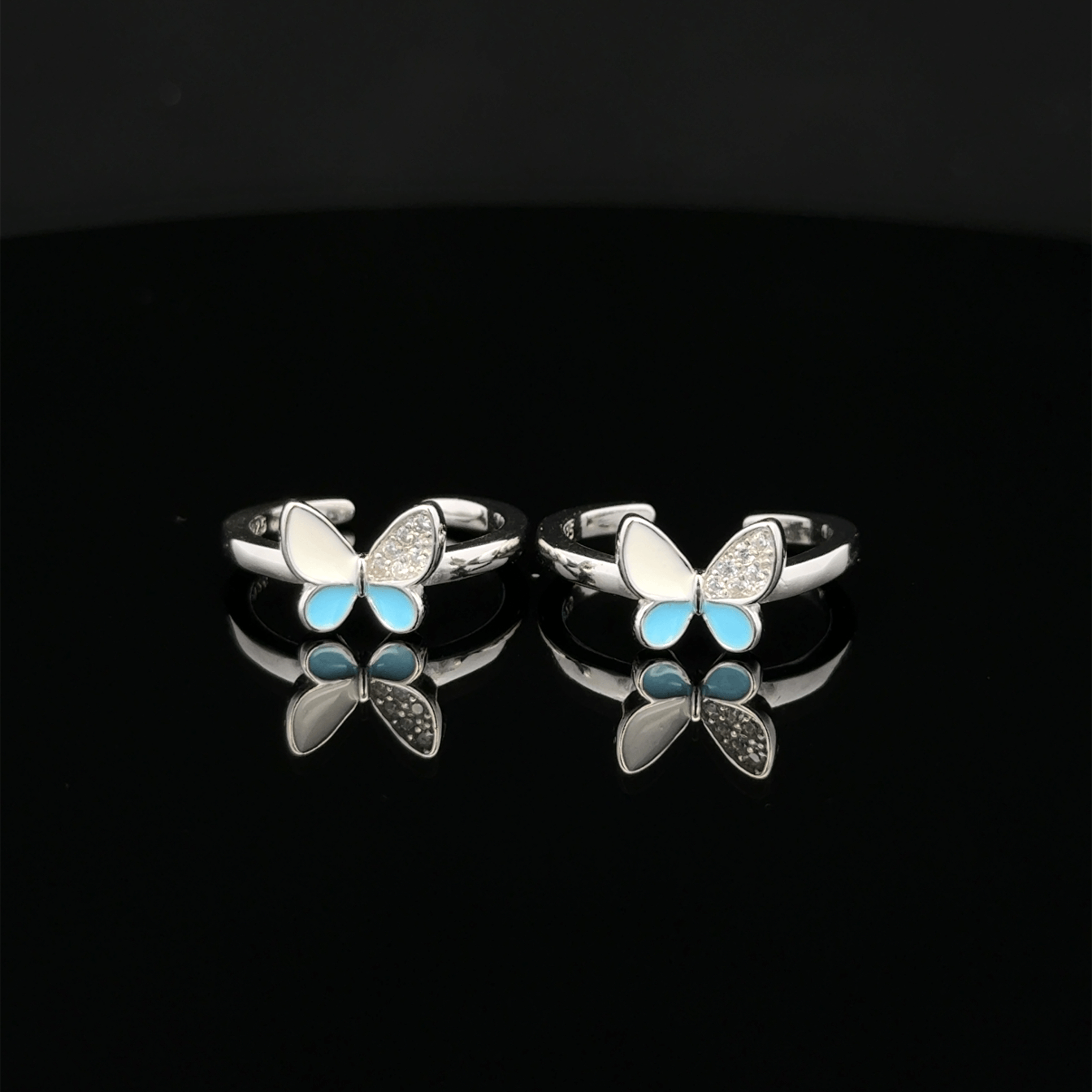 Butterfly toerings