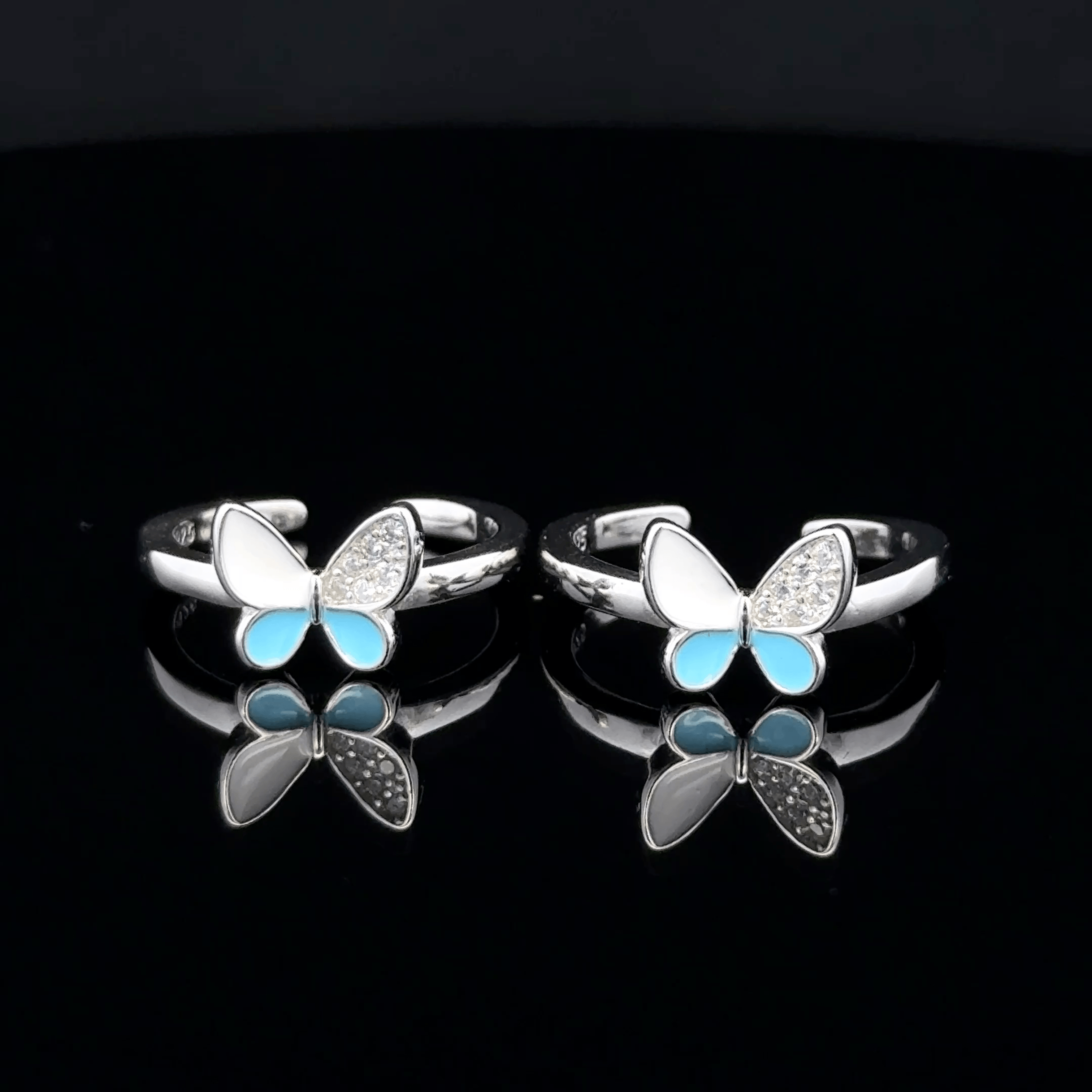 Butterfly toerings