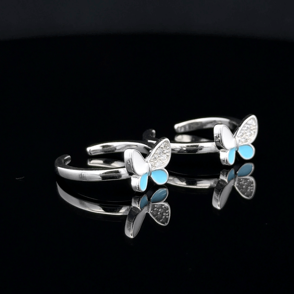 Butterfly toerings
