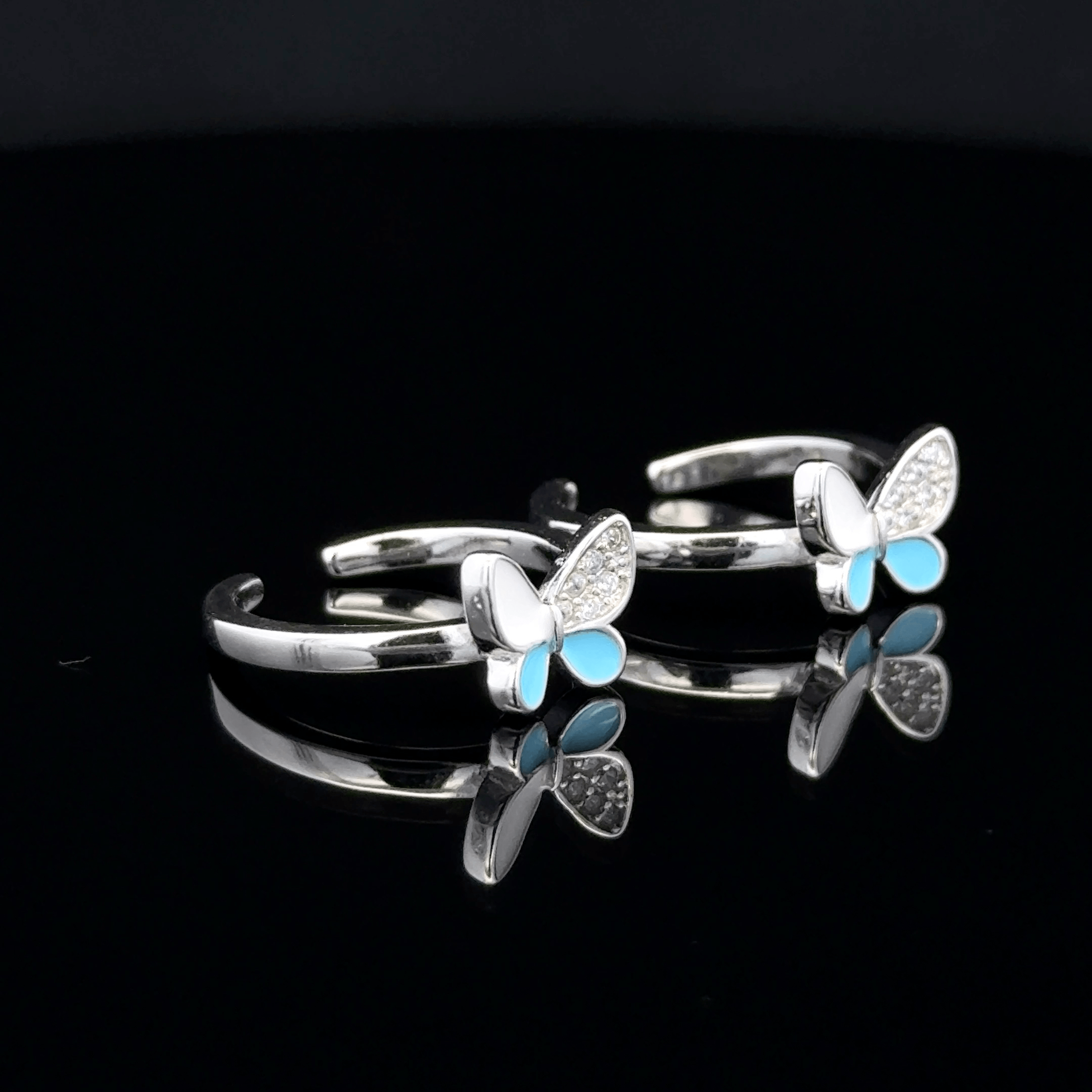 Butterfly toerings