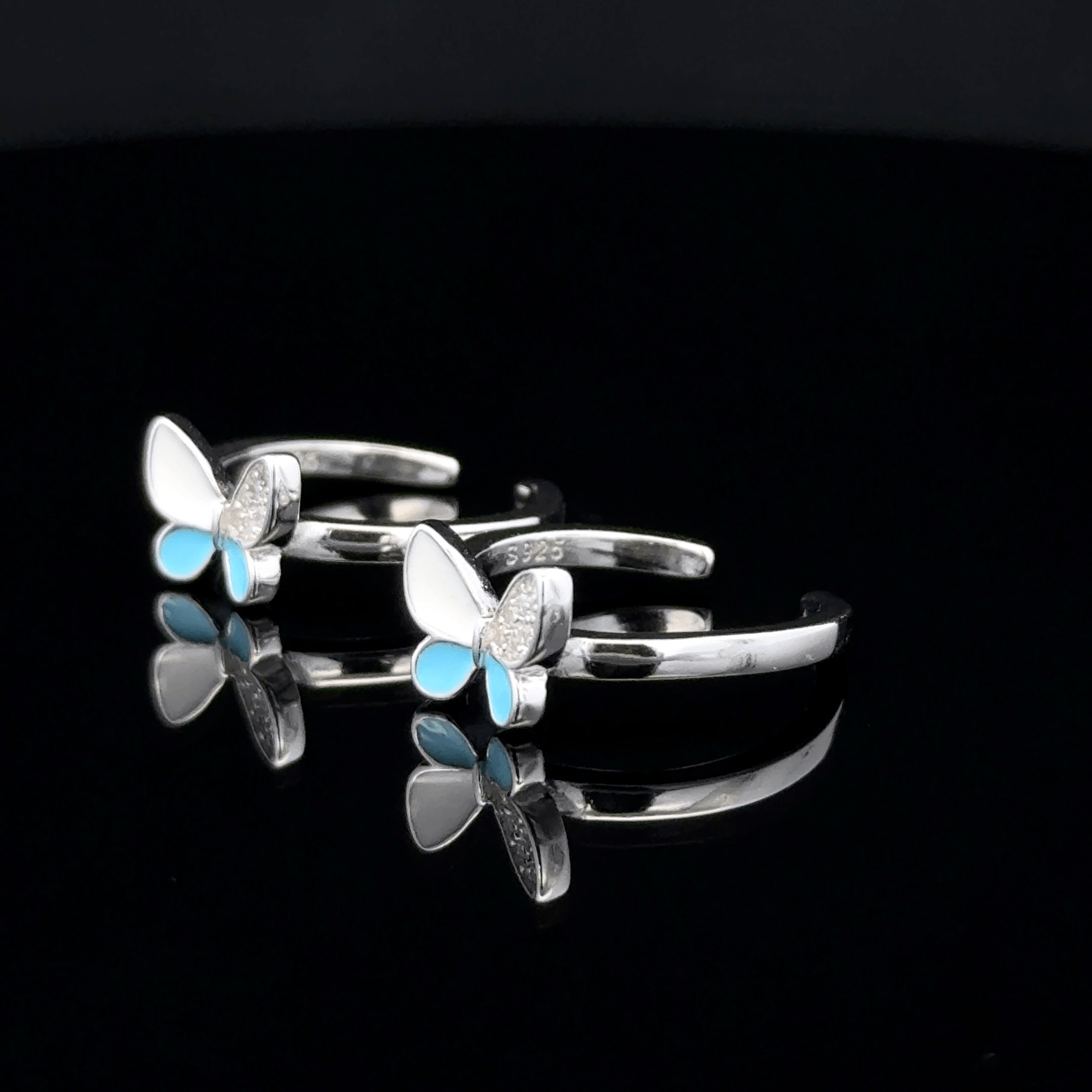 Butterfly toerings