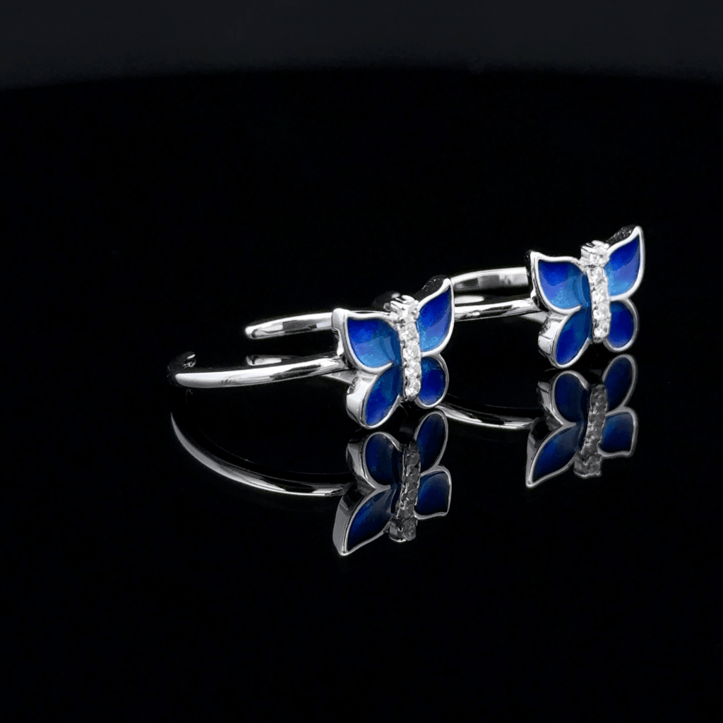 Butterfly toerings