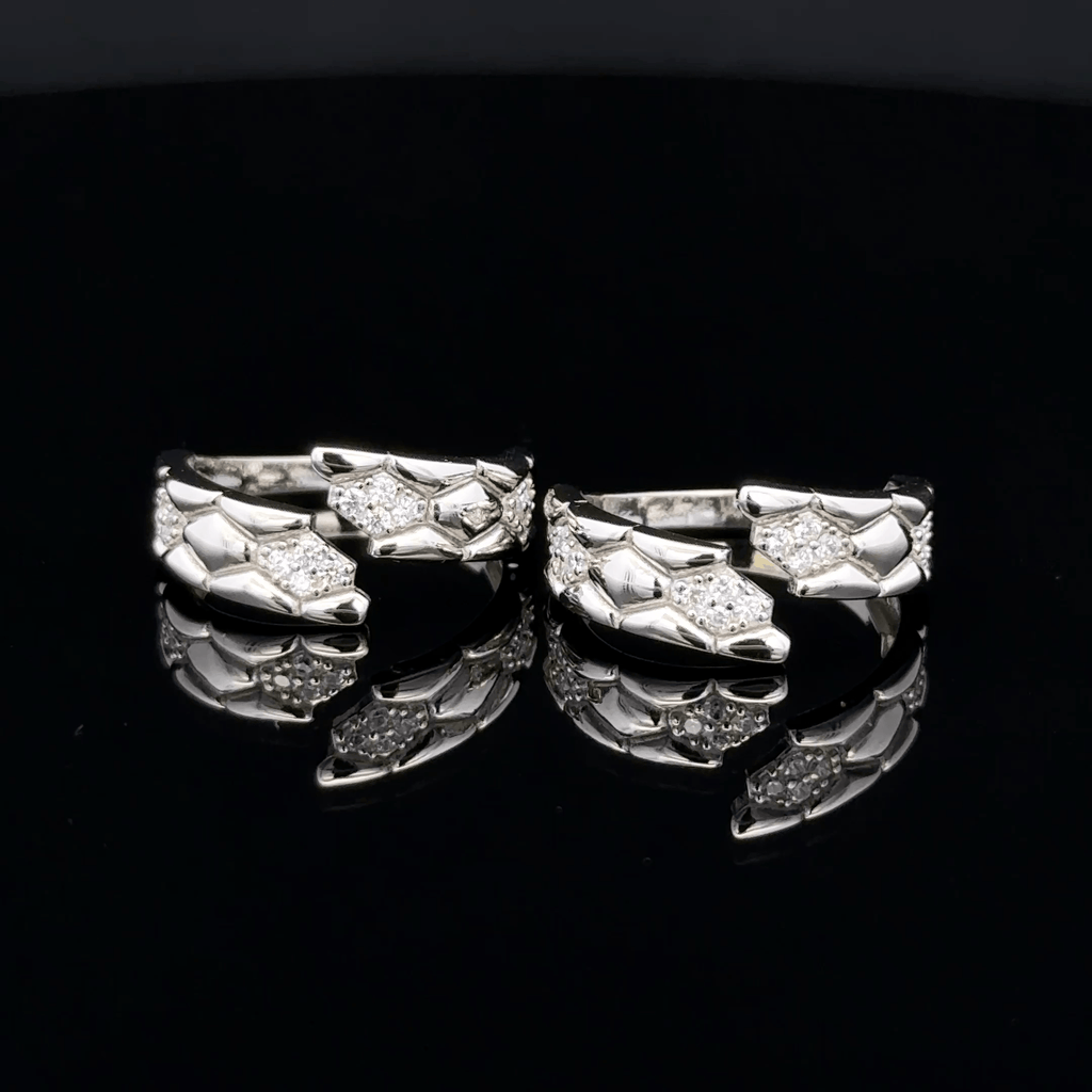 Snake Scale Bypass Toe Rings