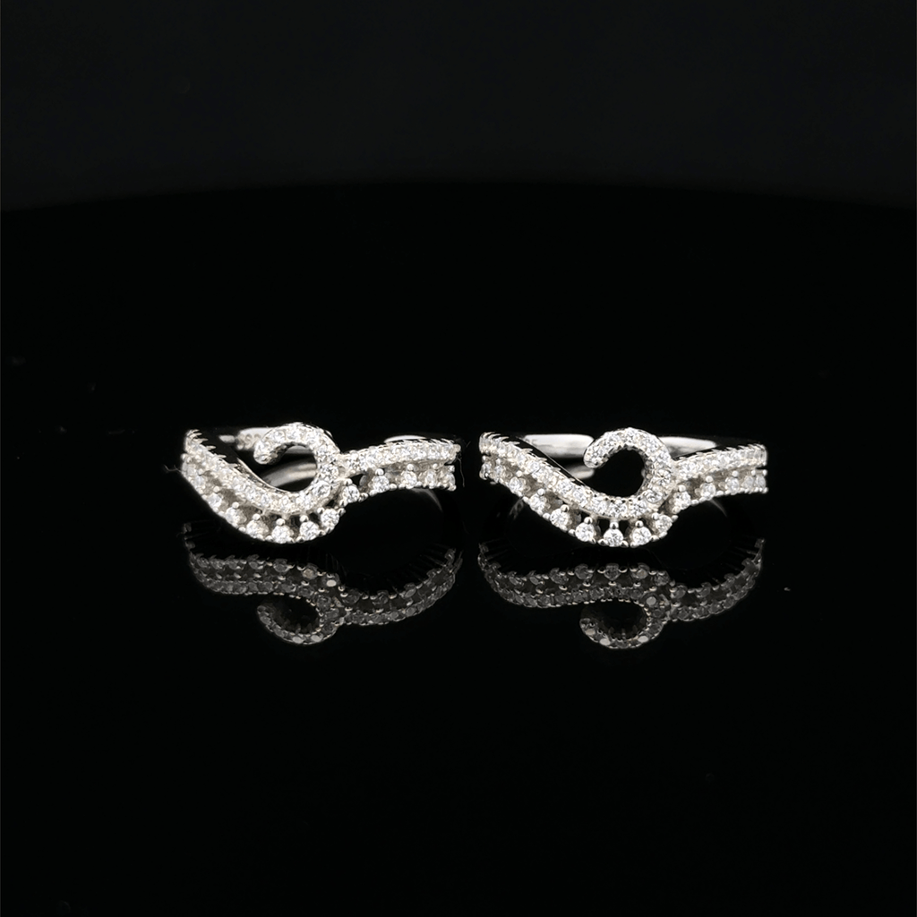 Curved Spiral Toe Ring