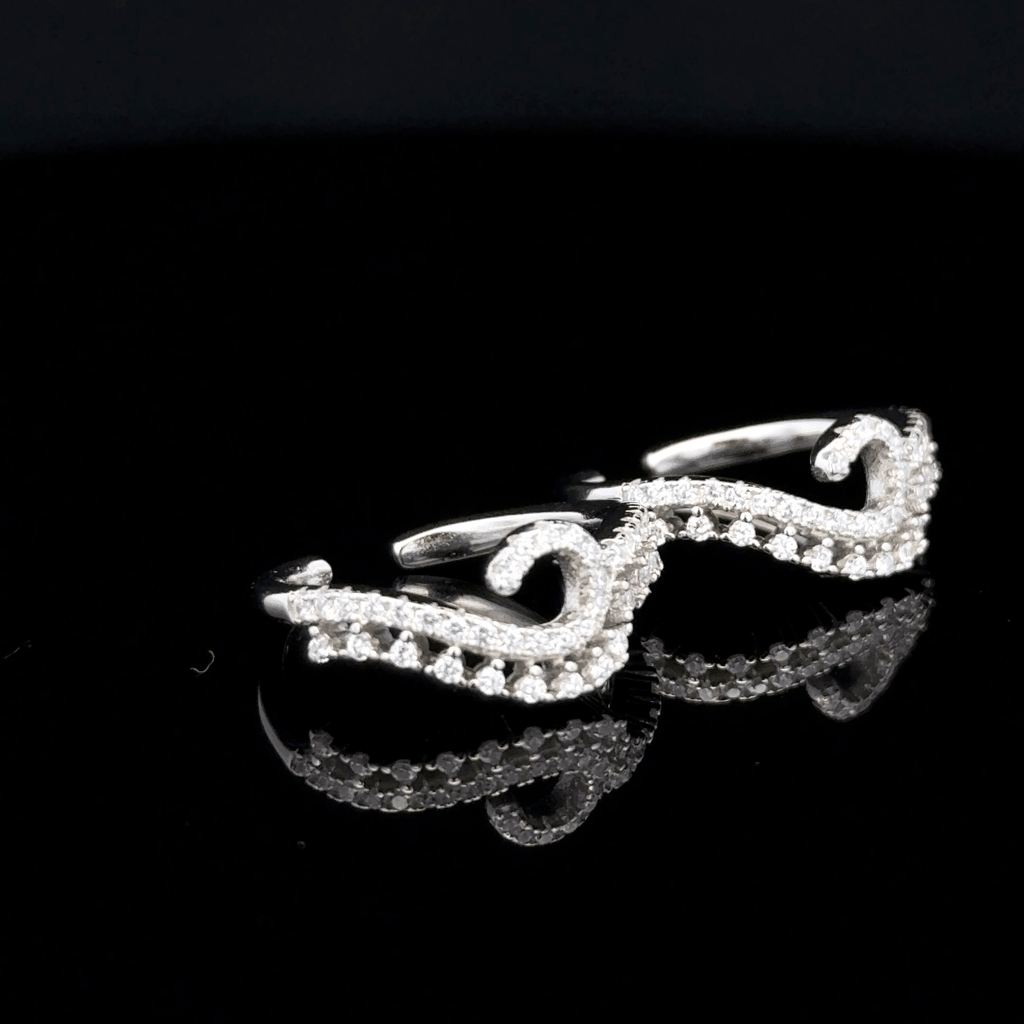 Curved Spiral Toe Ring