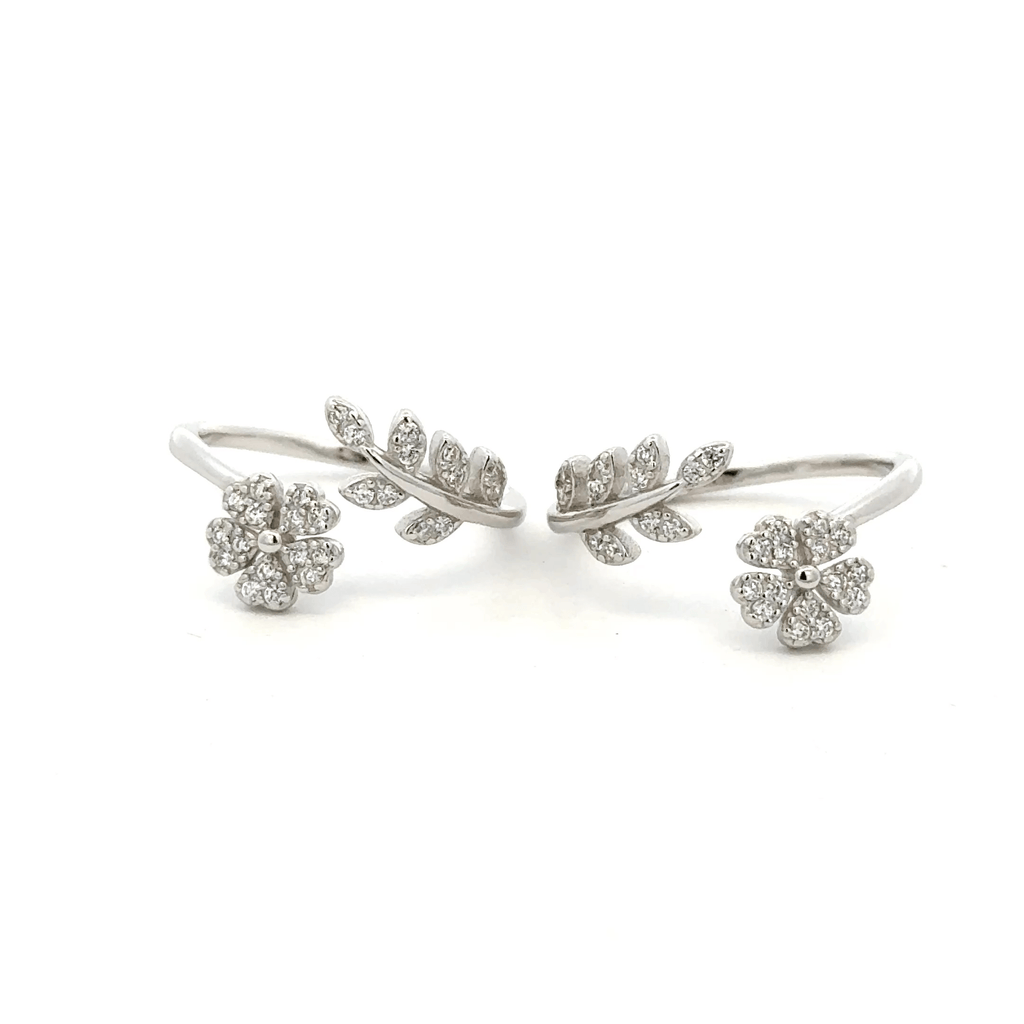 Flower and Leaf toerings