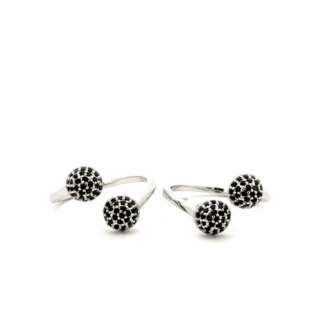 Double Sphere Bypass Toe Rings
