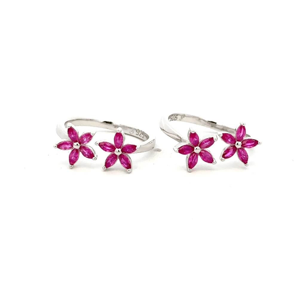 Flower toerings
