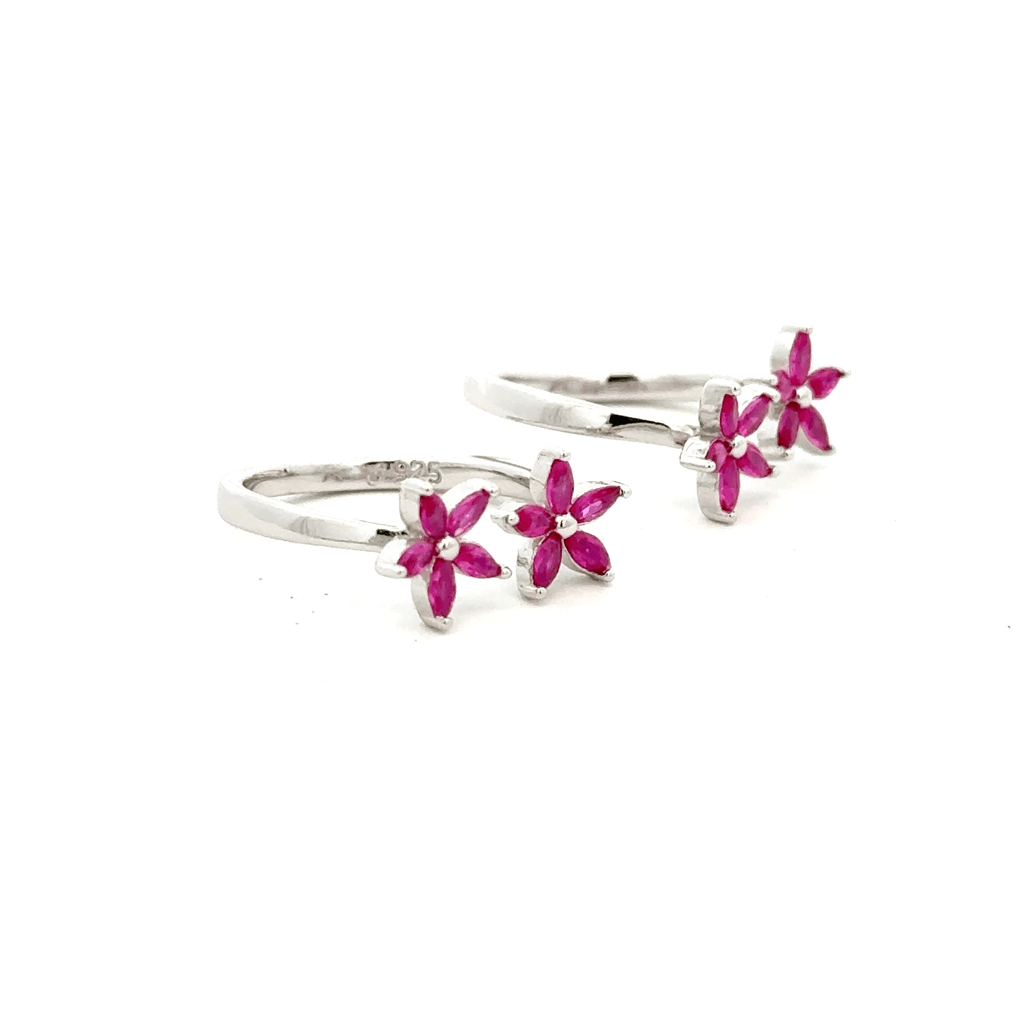 Flower toerings
