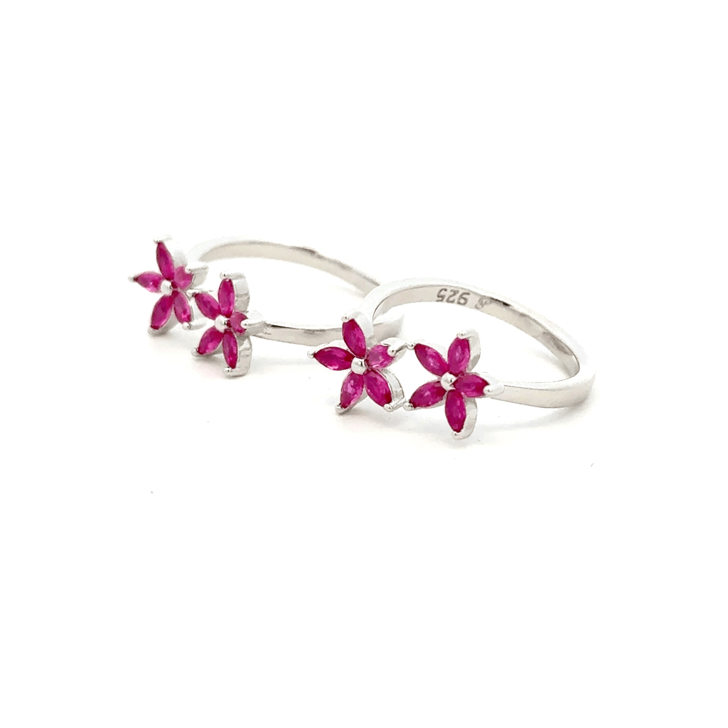 Flower toerings