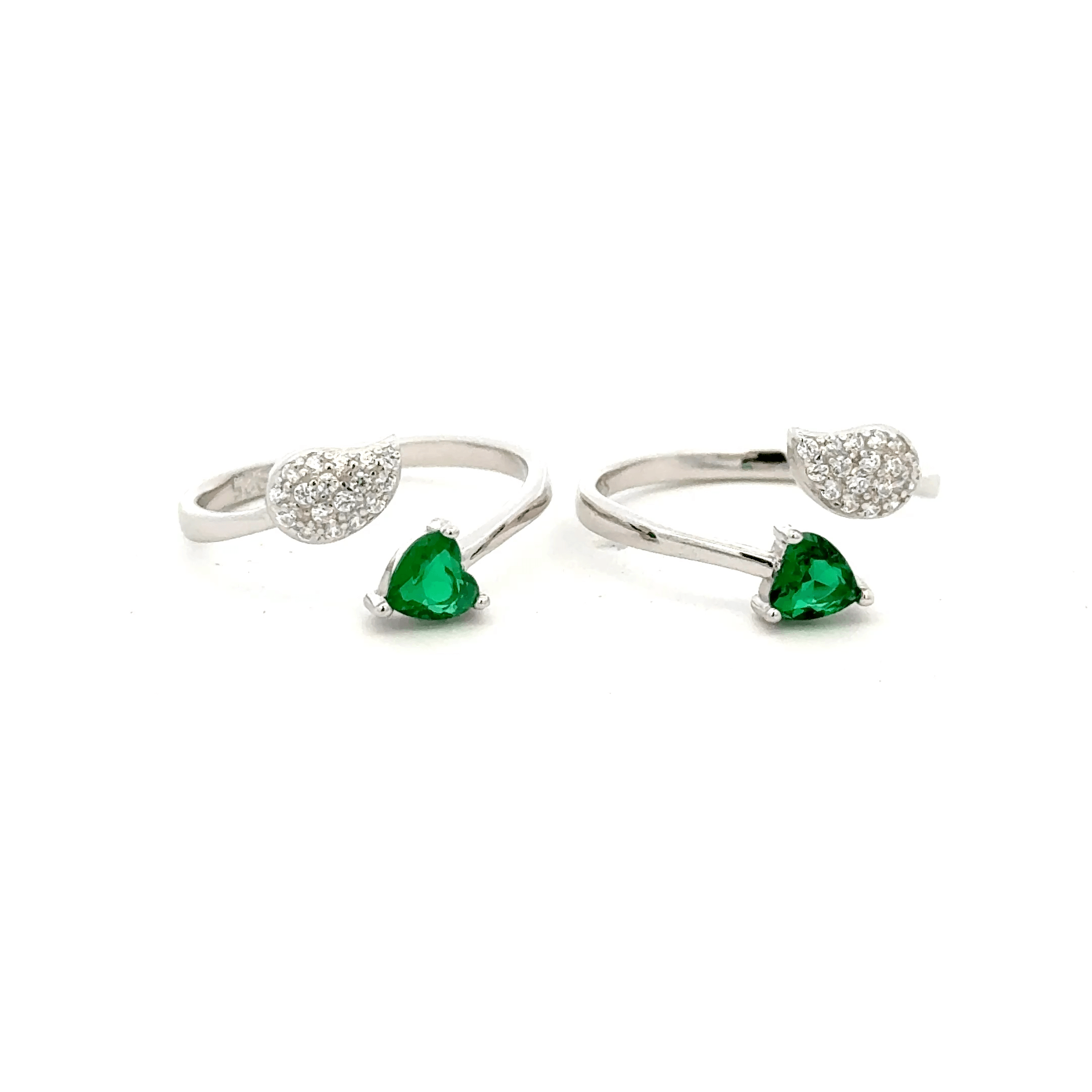Heart shape toerings