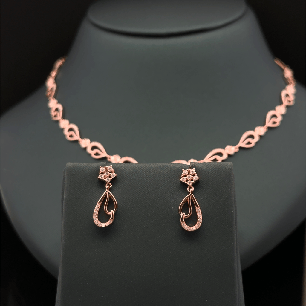 Double Drop Design Necklace