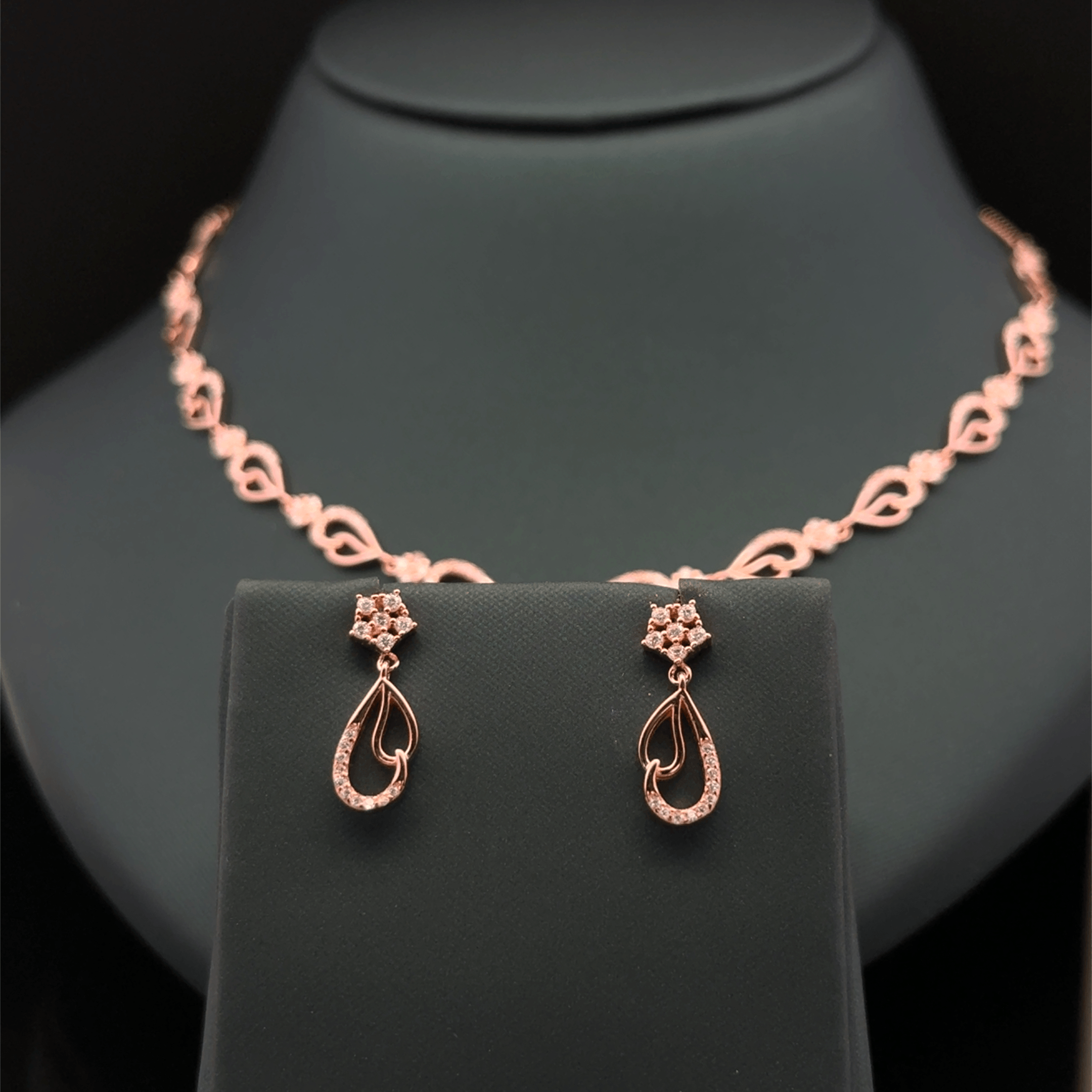 Double Drop Design Necklace