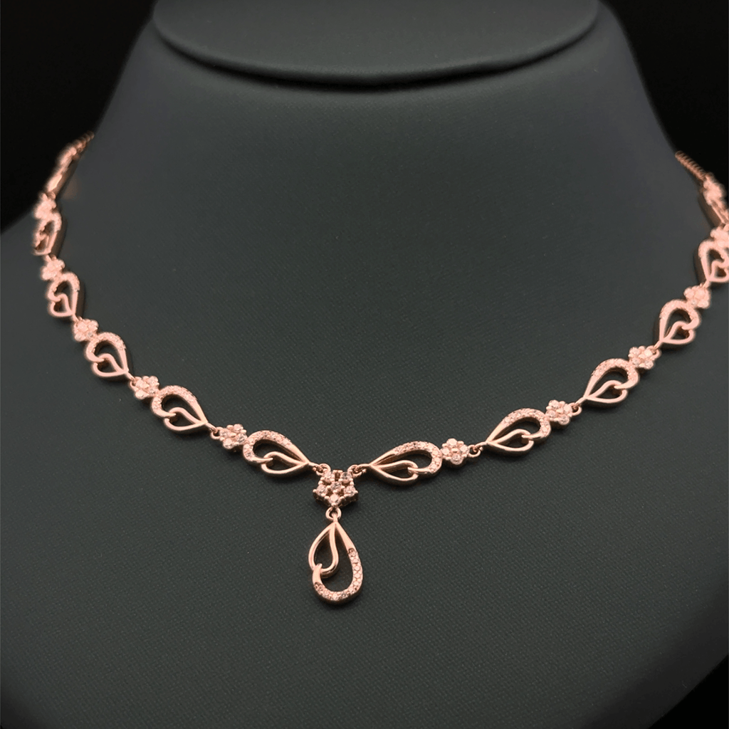 Double Drop Design Necklace