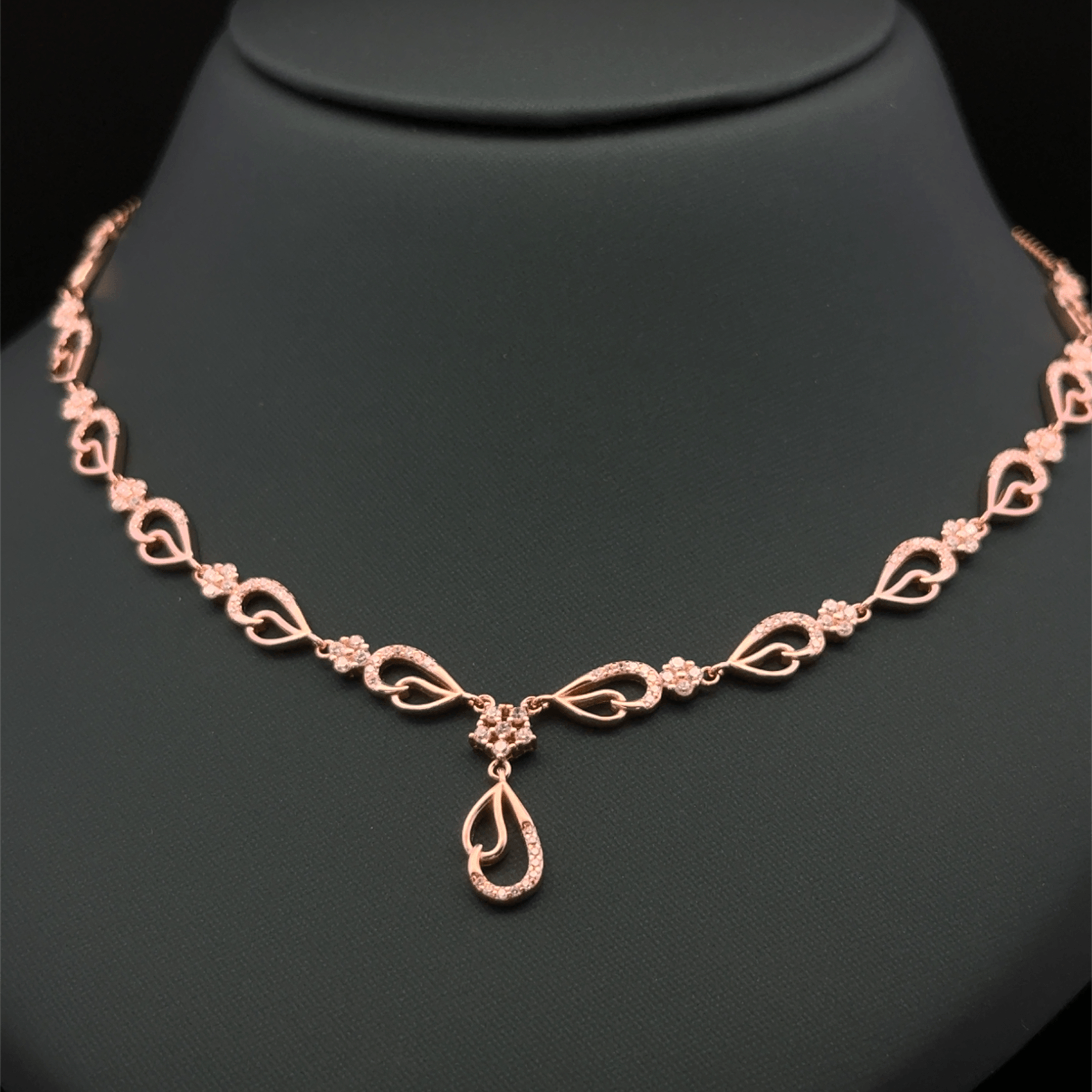 Double Drop Design Necklace