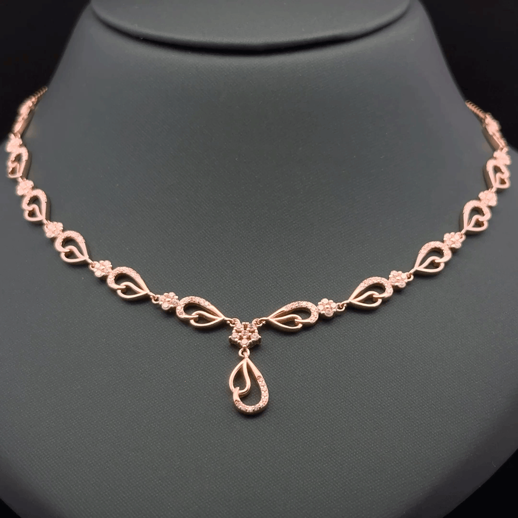 Double Drop Design Necklace