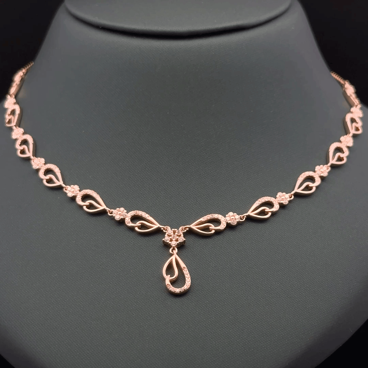 Double Drop Design Necklace