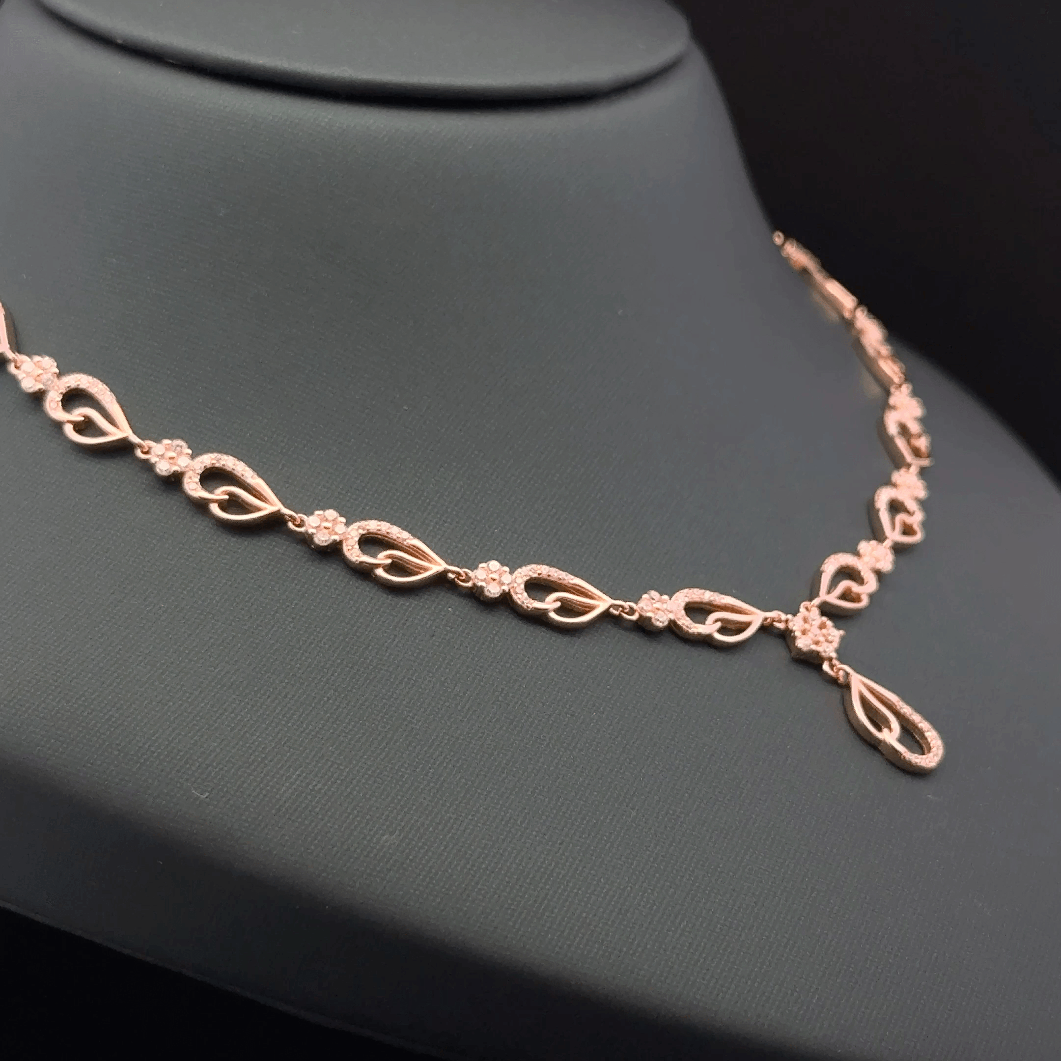 Double Drop Design Necklace