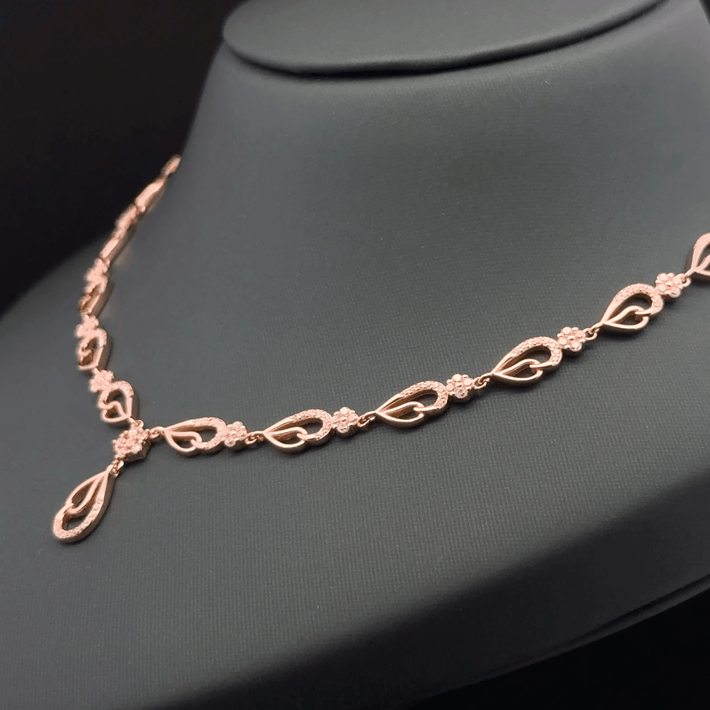 Double Drop Design Necklace