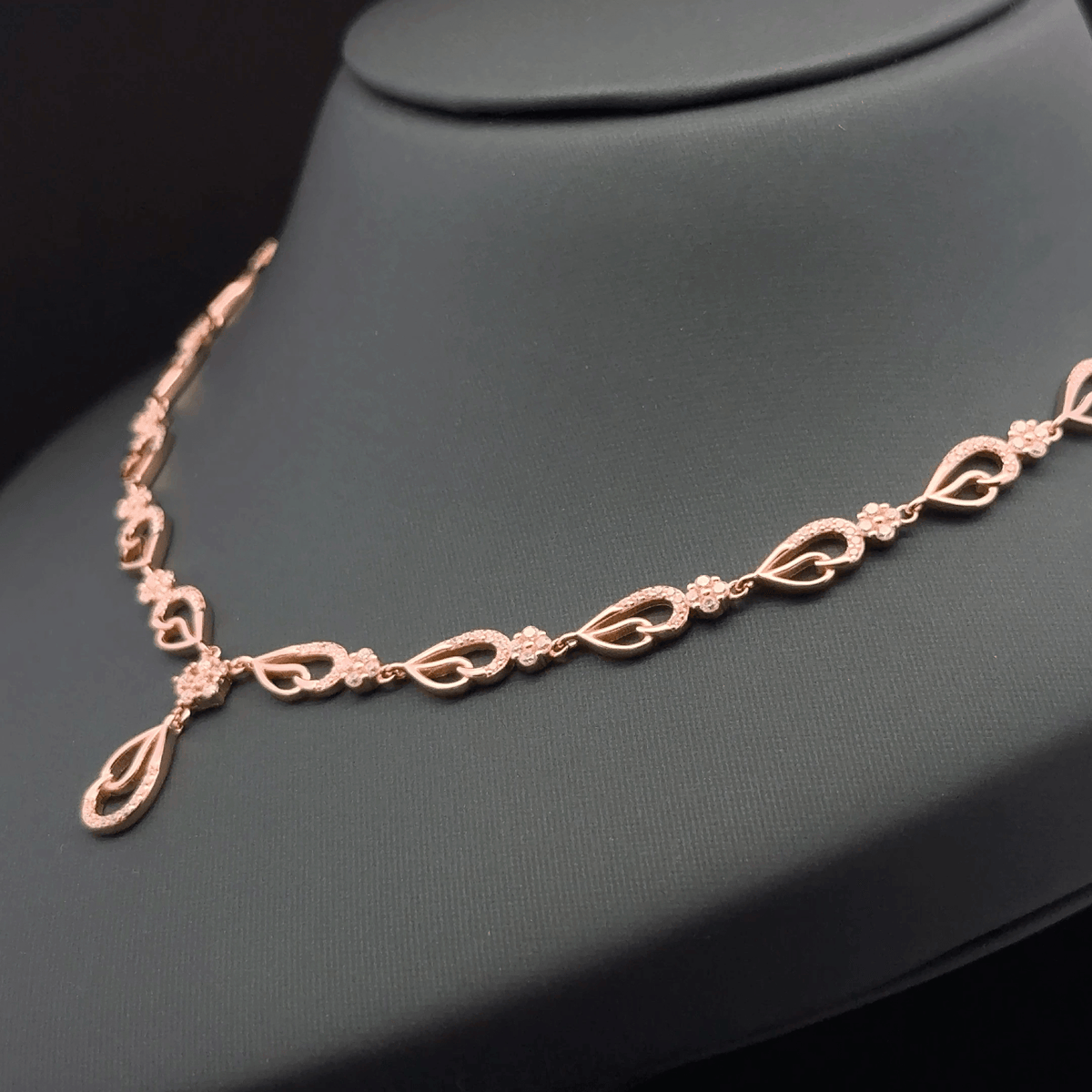 Double Drop Design Necklace