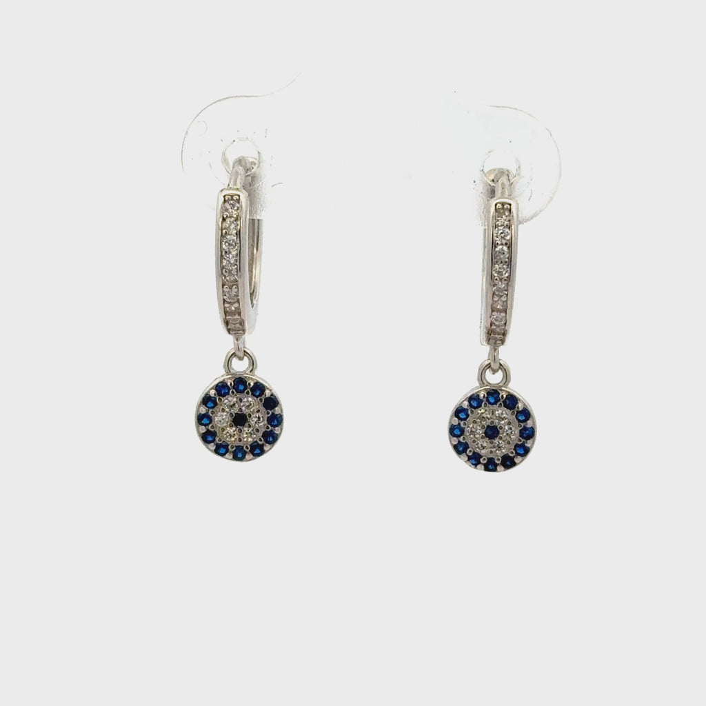 Blue Stone Hanging Baali Earring