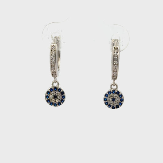 Blue Stone Hanging Baali Earring