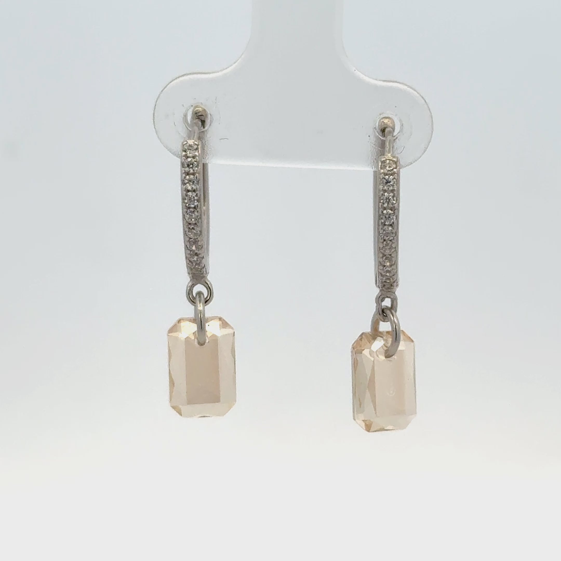 Yellow Stone Drops Baali Earring