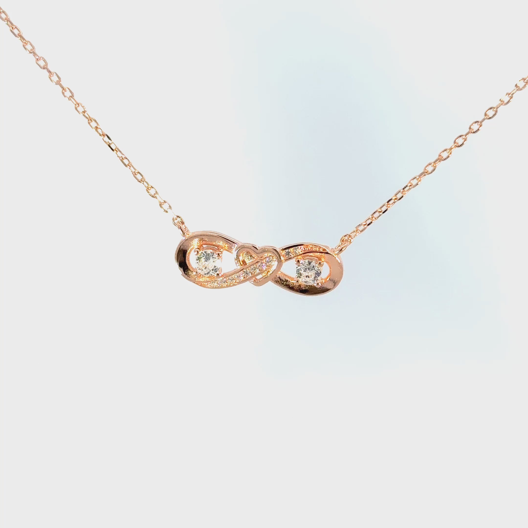 Rosegold Infinity Chain with pendant