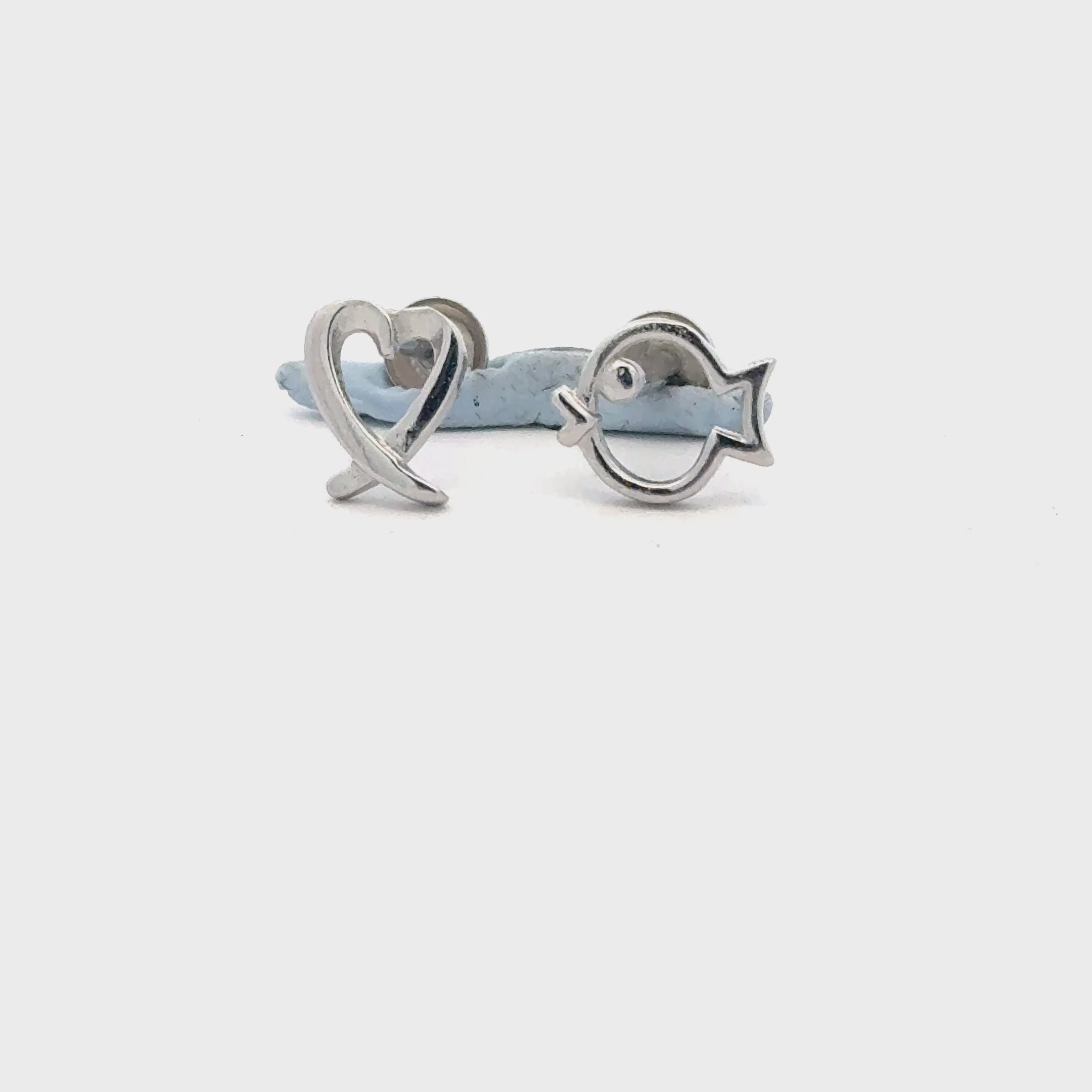 Heart and Fish Earring