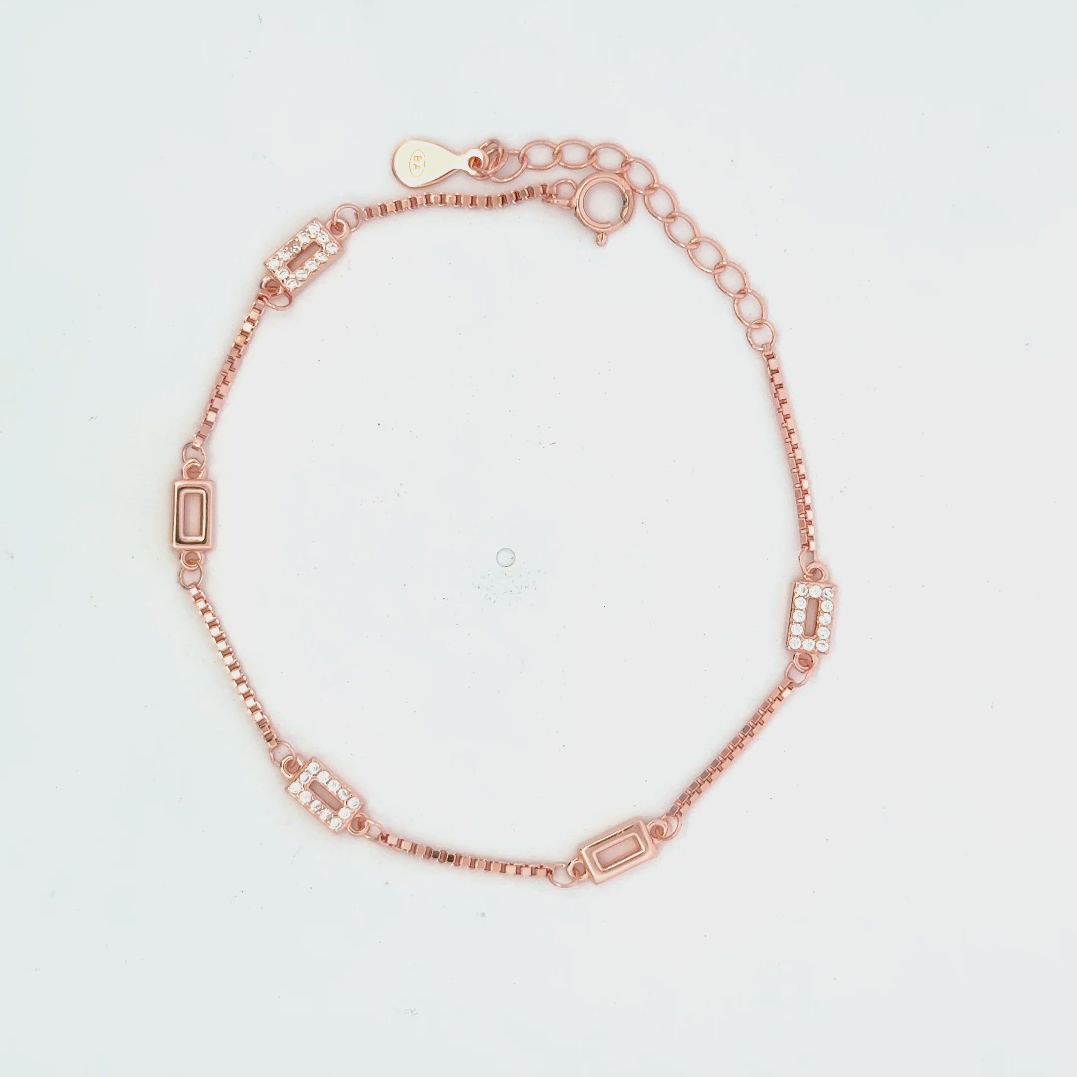 Square Micro Stone Bracelet