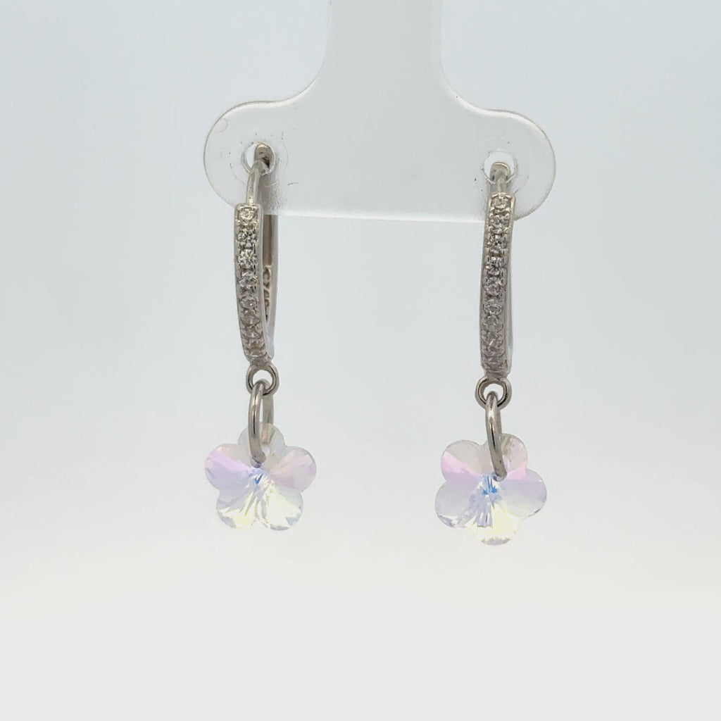 Flower Rainbow Drops Baali Earring