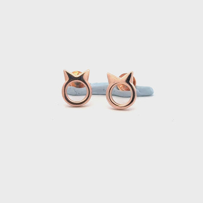 Horn Rosegold Earring