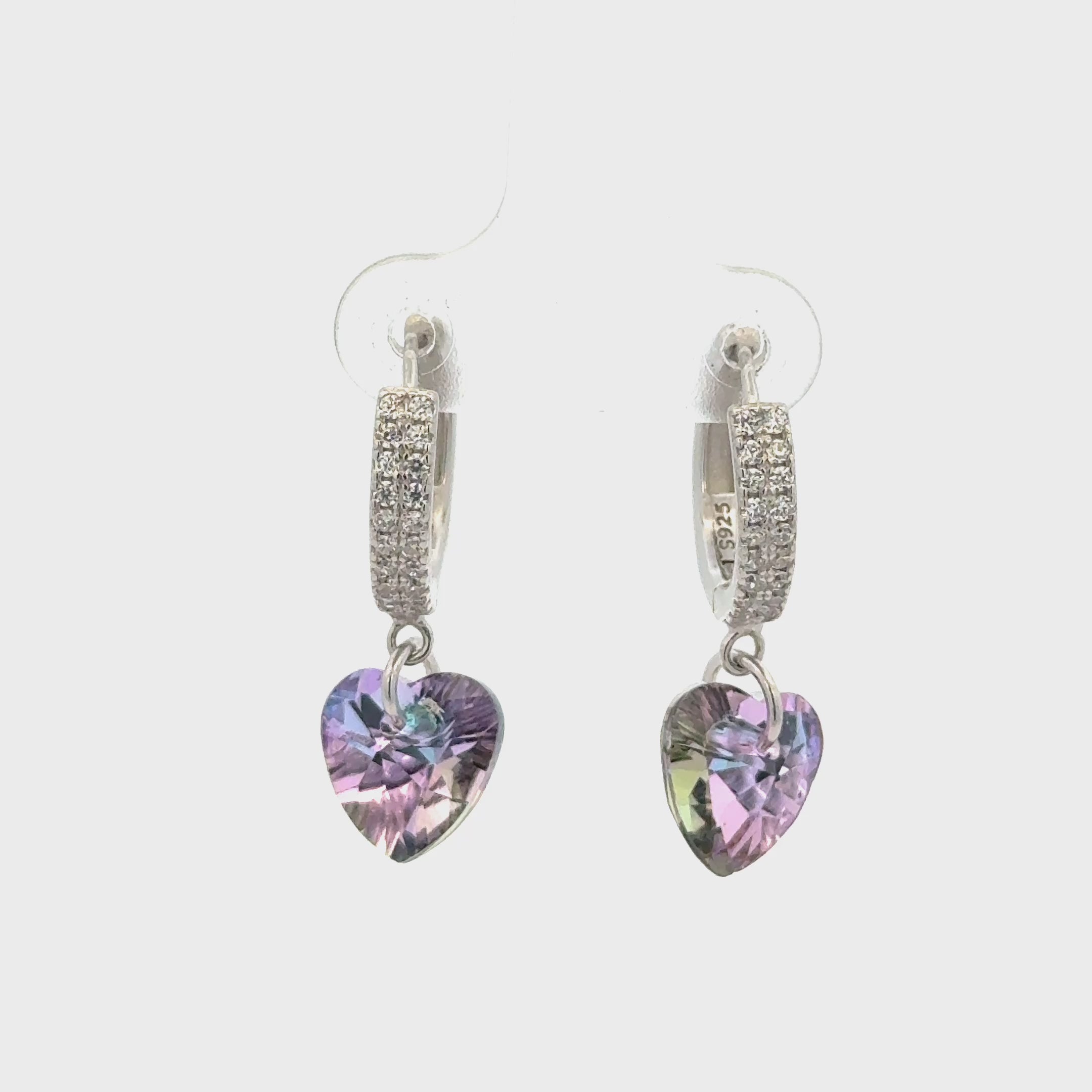 Heart Blue Drops Baali Earring