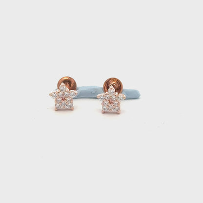 Rosegold Star Earring