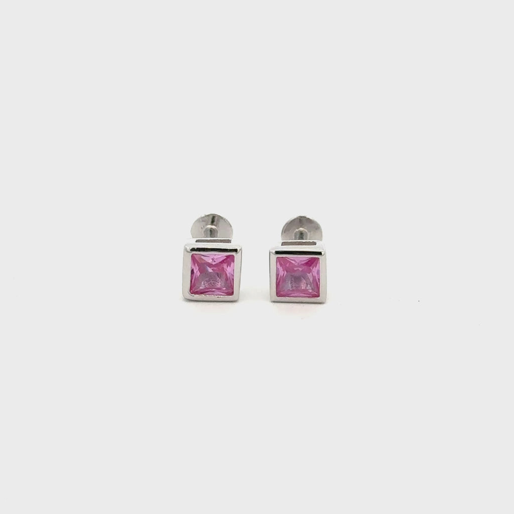 Pink Stone Stud