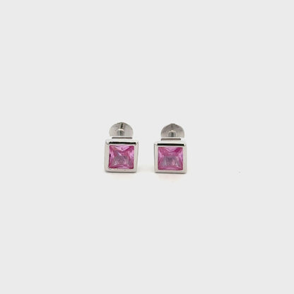 Pink Stone Stud