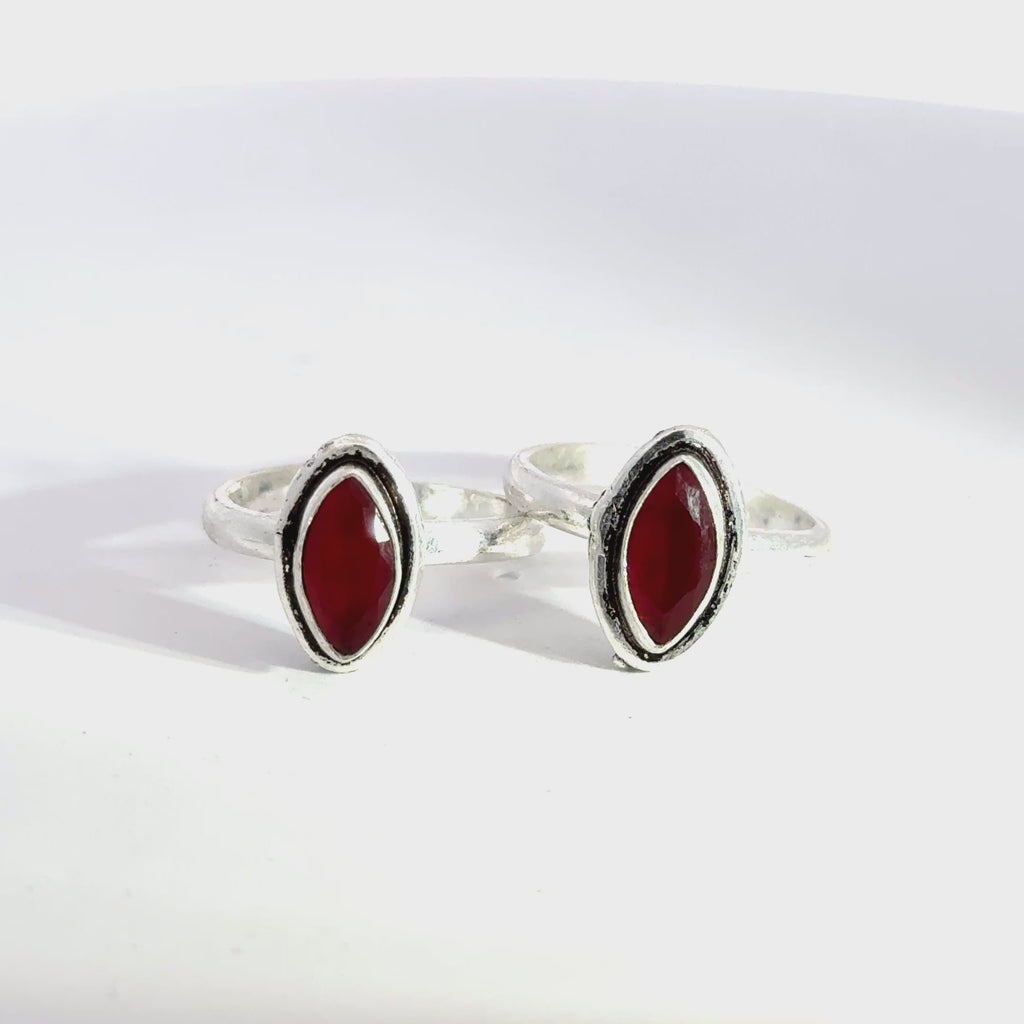 Antique Stone ToeRings