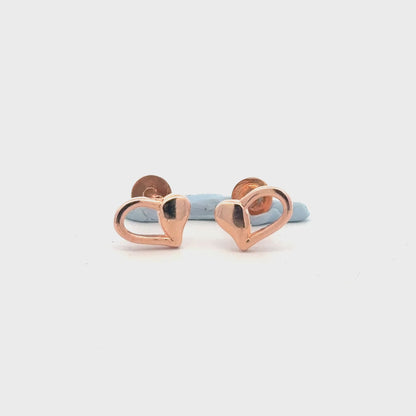 Heart Rosegold Earring