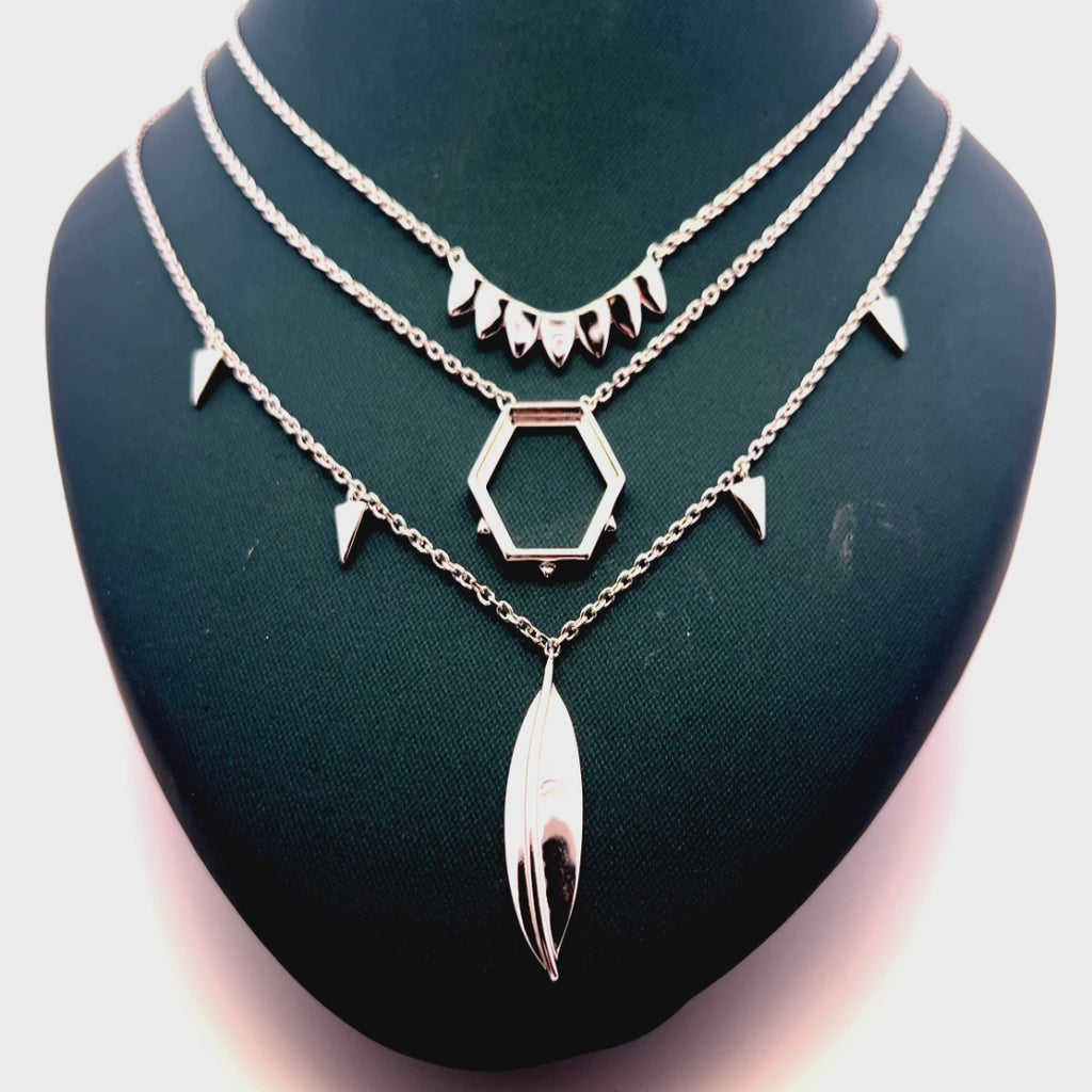 Triple Layer Feather Chain