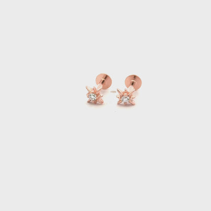 White Stone Stud