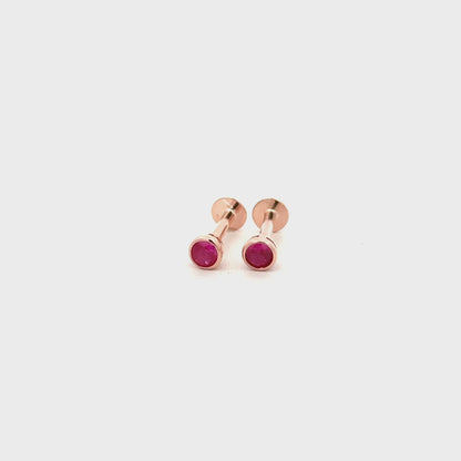 Pink Stone Stud