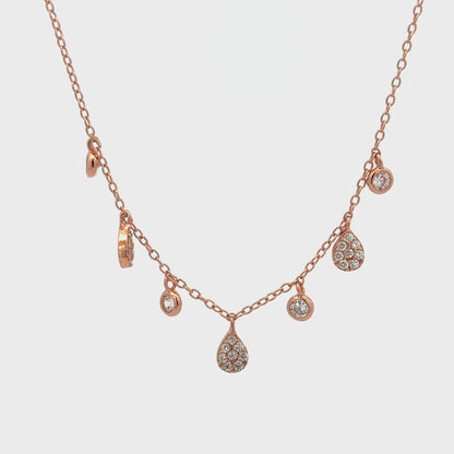 Rosegold Charms Chain With Pendant