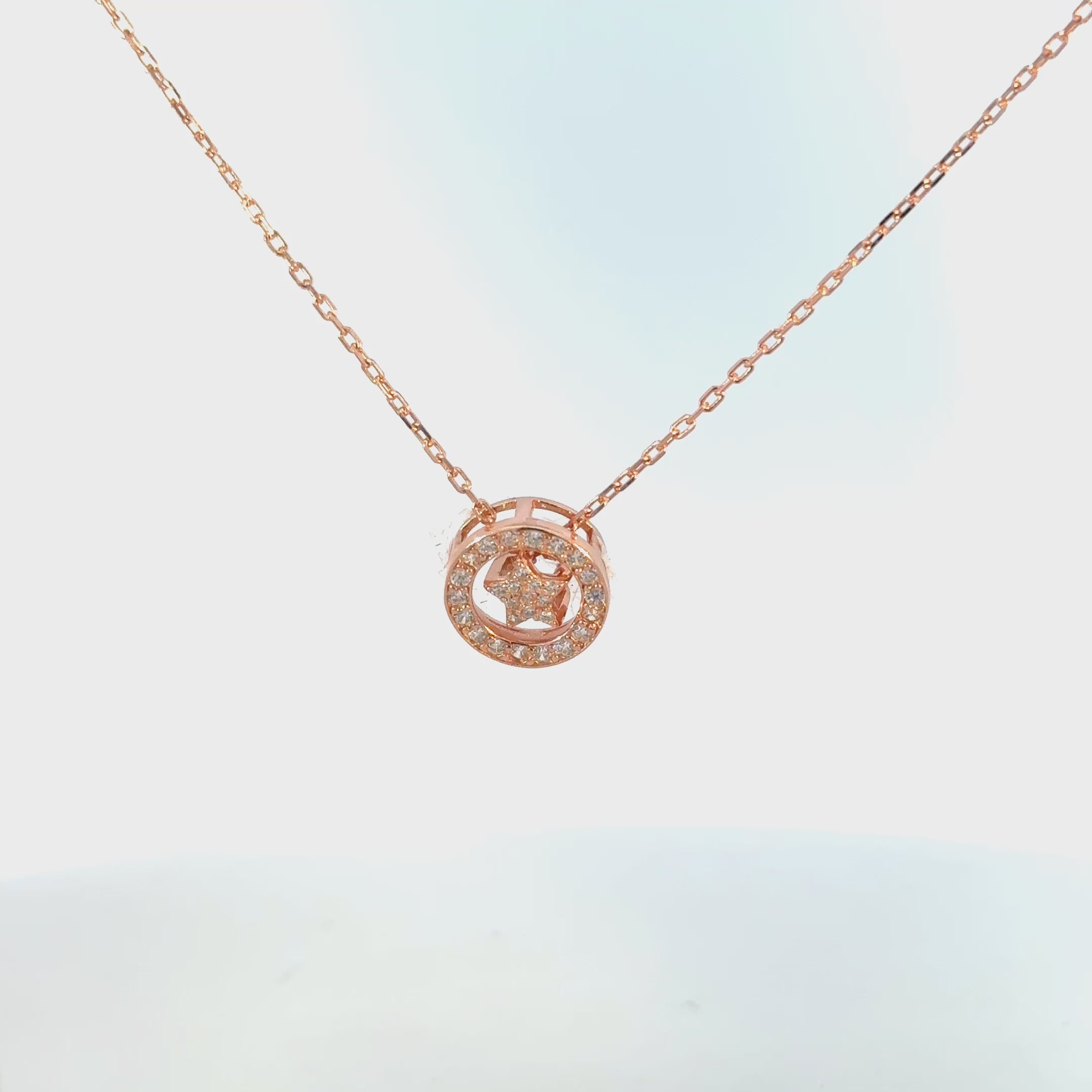 Rosegold Star Chain With Pendant