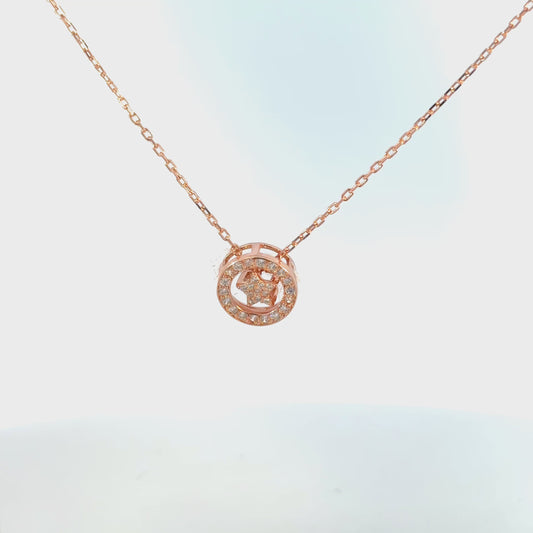 Rosegold Star Chain With Pendant