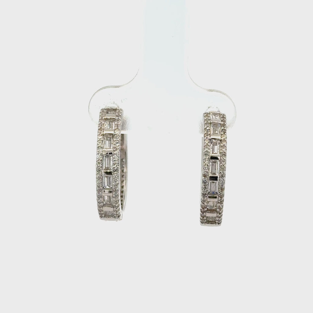 White Stone Baali Earring