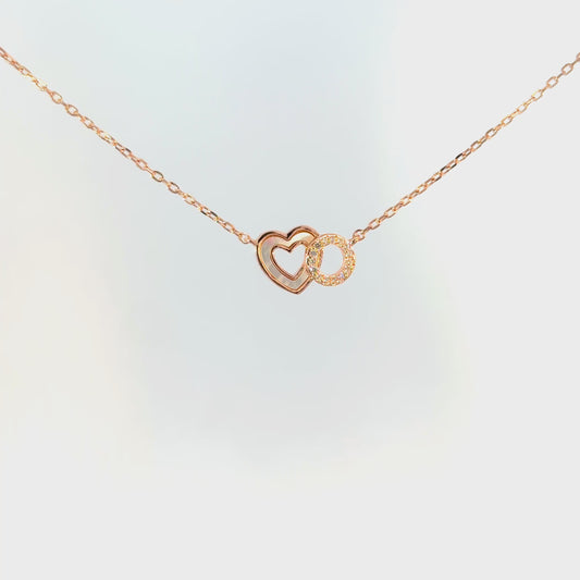 Rosegold Heart Chain With Pendant