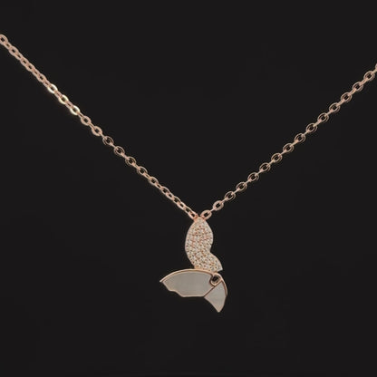 BUTTERFLY ROSEGOLD CHAIN WITH PENDANT