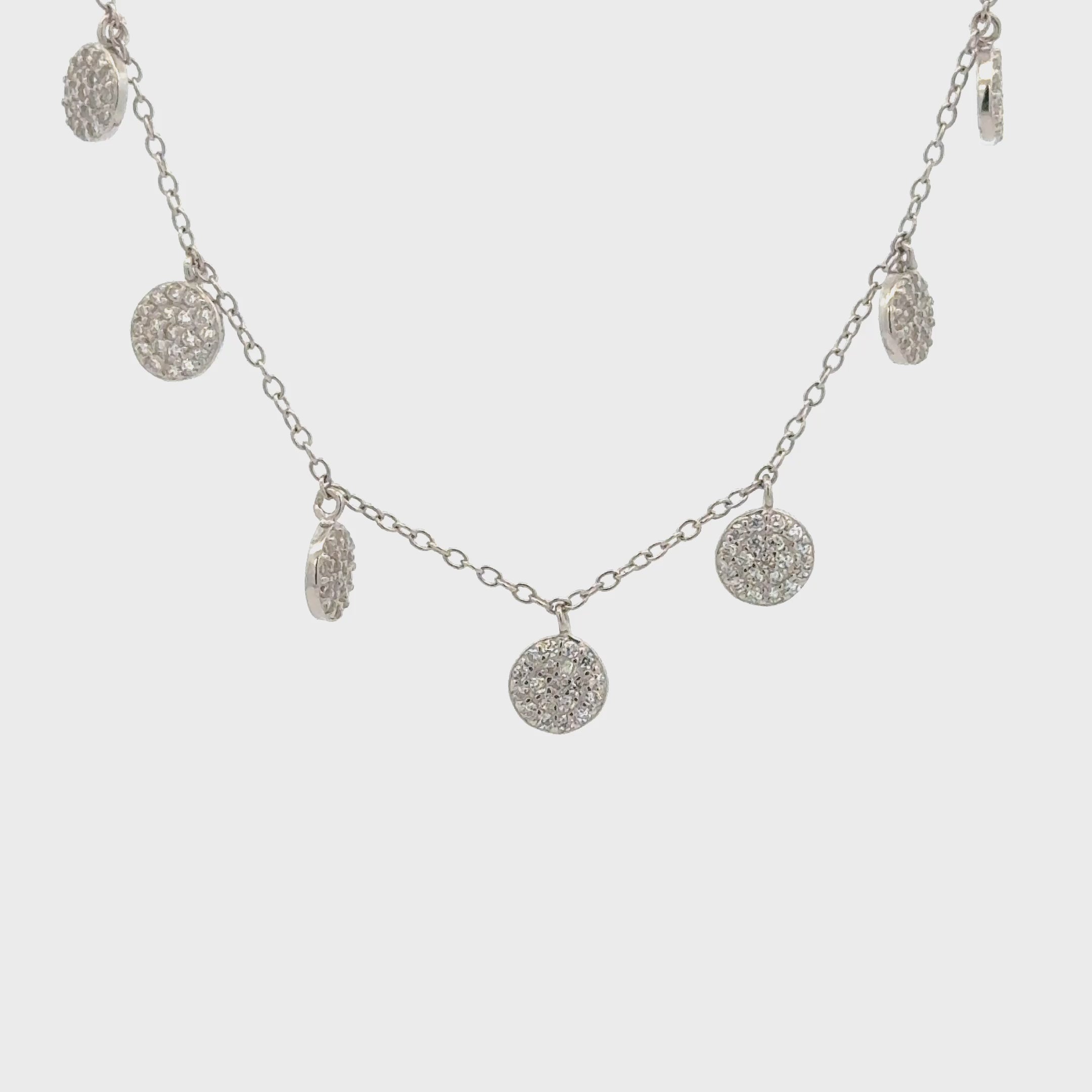 Rhodium Circle Chain
